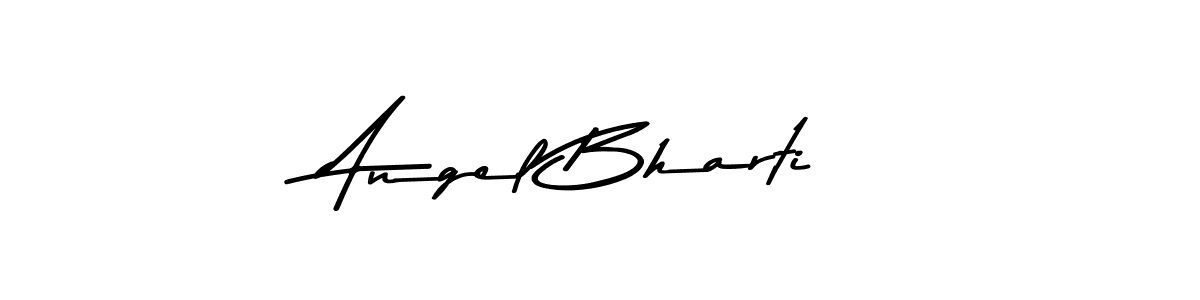 Make a beautiful signature design for name Angel Bharti. With this signature (Asem Kandis PERSONAL USE) style, you can create a handwritten signature for free. Angel Bharti signature style 9 images and pictures png