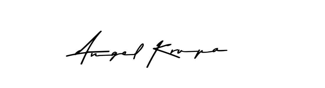 if you are searching for the best signature style for your name Angel Krupa. so please give up your signature search. here we have designed multiple signature styles  using Asem Kandis PERSONAL USE. Angel Krupa signature style 9 images and pictures png