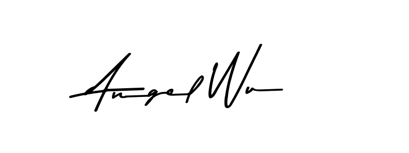 Angel Wu stylish signature style. Best Handwritten Sign (Asem Kandis PERSONAL USE) for my name. Handwritten Signature Collection Ideas for my name Angel Wu. Angel Wu signature style 9 images and pictures png