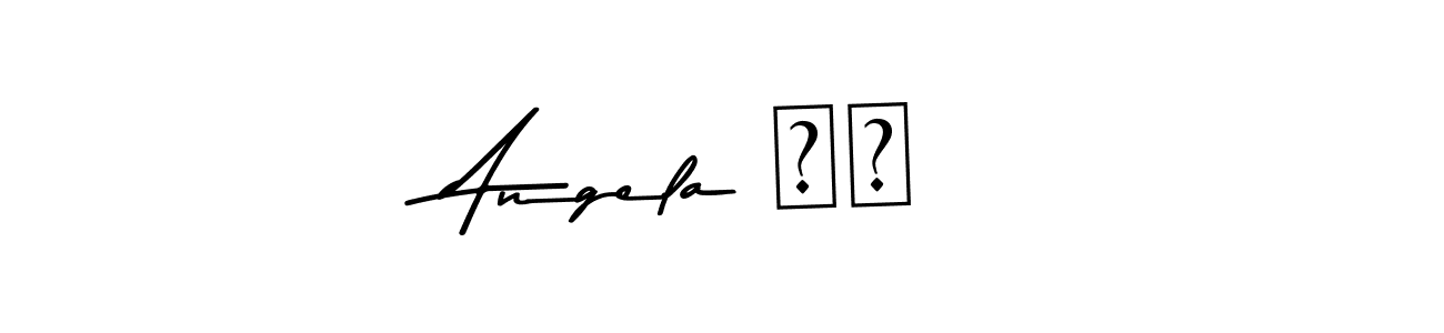 How to make Angela ❤️ signature? Asem Kandis PERSONAL USE is a professional autograph style. Create handwritten signature for Angela ❤️ name. Angela ❤️ signature style 9 images and pictures png