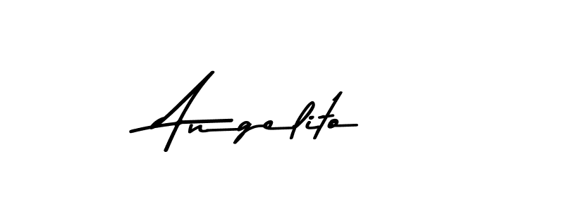 Design your own signature with our free online signature maker. With this signature software, you can create a handwritten (Asem Kandis PERSONAL USE) signature for name Angelito. Angelito signature style 9 images and pictures png