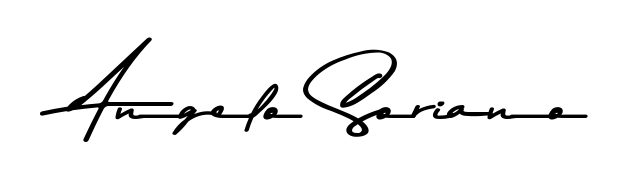Master the art of signing with Angelo Soriano written in fluent Asem Kandis PERSONAL USE script. A great template to practice and refine your handwriting. Angelo Soriano signature style 9 images and pictures png