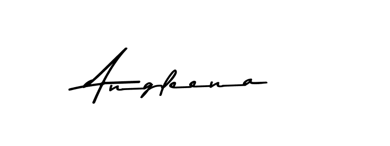 How to make Angleena name signature. Use Asem Kandis PERSONAL USE style for creating short signs online. This is the latest handwritten sign. Angleena signature style 9 images and pictures png