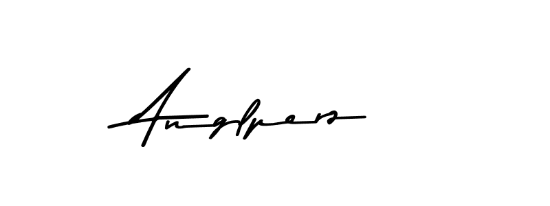 How to make Anglperz name signature. Use Asem Kandis PERSONAL USE style for creating short signs online. This is the latest handwritten sign. Anglperz signature style 9 images and pictures png