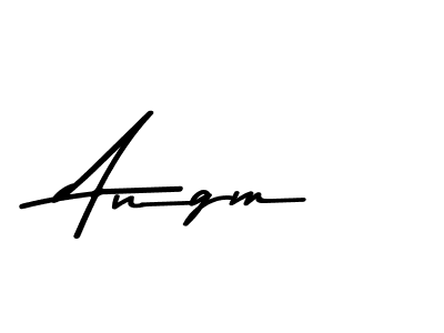 How to make Angm signature? Asem Kandis PERSONAL USE is a professional autograph style. Create handwritten signature for Angm name. Angm signature style 9 images and pictures png