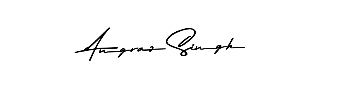 Use a signature maker to create a handwritten signature online. With this signature software, you can design (Asem Kandis PERSONAL USE) your own signature for name Angraz Singh. Angraz Singh signature style 9 images and pictures png