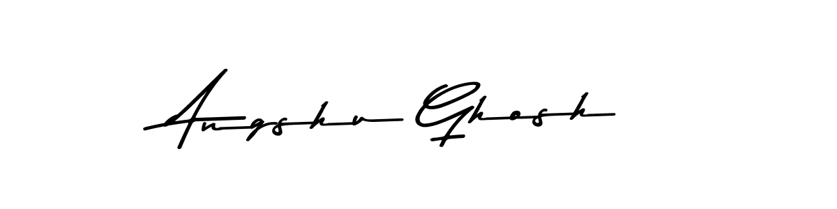 How to make Angshu Ghosh name signature. Use Asem Kandis PERSONAL USE style for creating short signs online. This is the latest handwritten sign. Angshu Ghosh signature style 9 images and pictures png