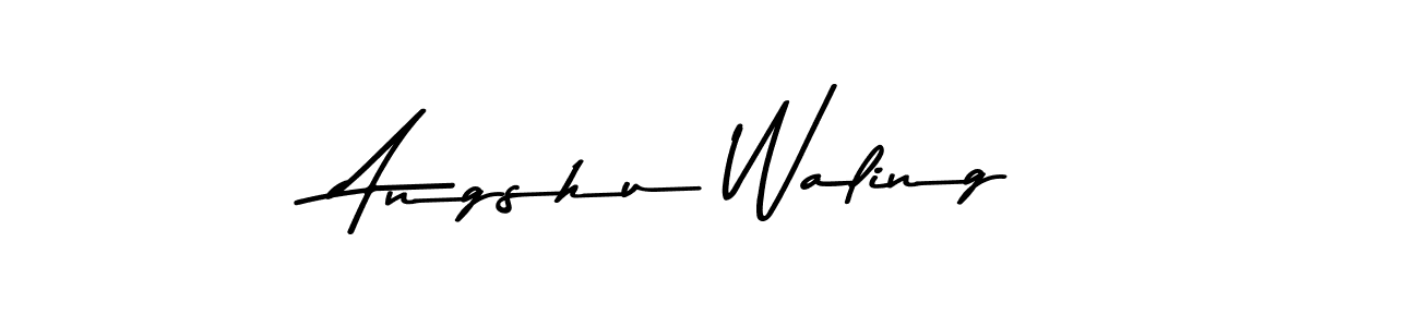 Also we have Angshu Waling name is the best signature style. Create professional handwritten signature collection using Asem Kandis PERSONAL USE autograph style. Angshu Waling signature style 9 images and pictures png