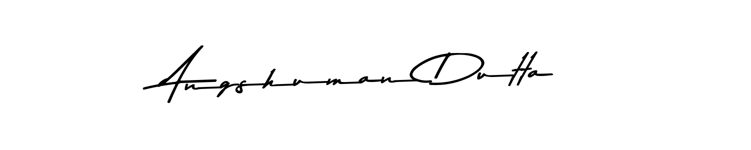 Create a beautiful signature design for name Angshuman Dutta. With this signature (Asem Kandis PERSONAL USE) fonts, you can make a handwritten signature for free. Angshuman Dutta signature style 9 images and pictures png