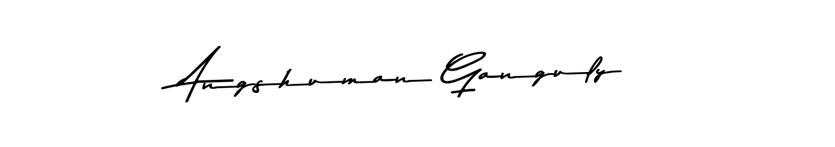 How to make Angshuman Ganguly name signature. Use Asem Kandis PERSONAL USE style for creating short signs online. This is the latest handwritten sign. Angshuman Ganguly signature style 9 images and pictures png