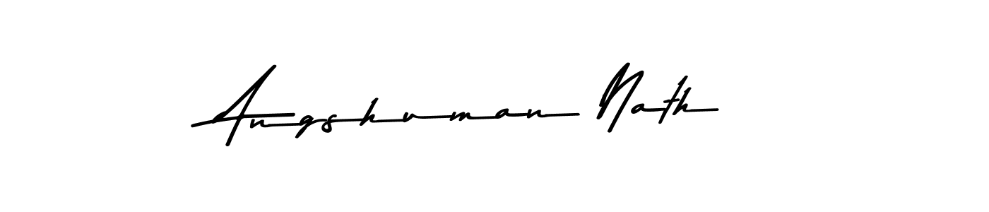 You should practise on your own different ways (Asem Kandis PERSONAL USE) to write your name (Angshuman Nath) in signature. don't let someone else do it for you. Angshuman Nath signature style 9 images and pictures png