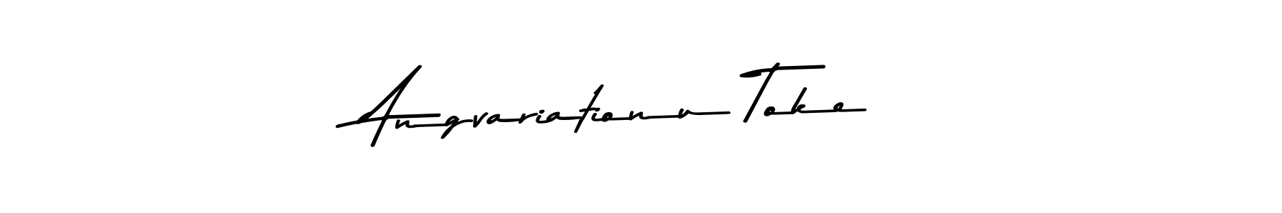 Similarly Asem Kandis PERSONAL USE is the best handwritten signature design. Signature creator online .You can use it as an online autograph creator for name Angvariationu Toke. Angvariationu Toke signature style 9 images and pictures png