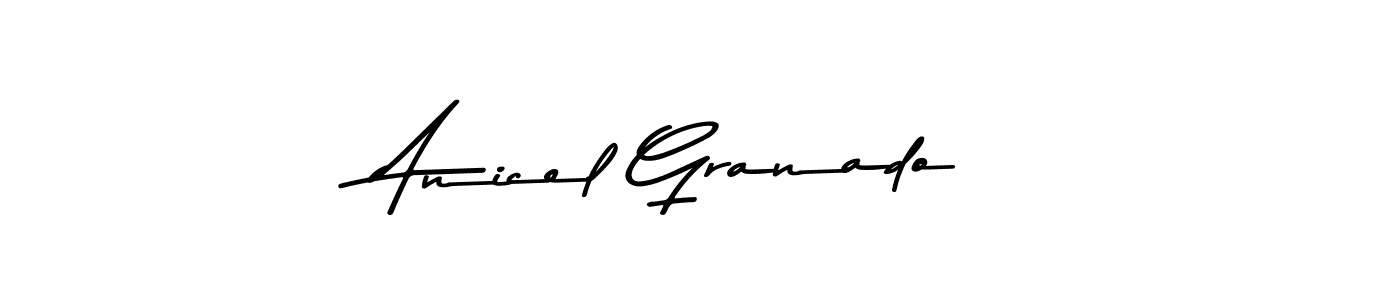 Make a beautiful signature design for name Anicel Granado. Use this online signature maker to create a handwritten signature for free. Anicel Granado signature style 9 images and pictures png