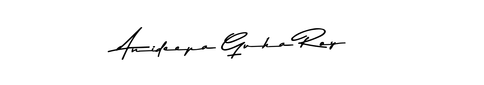 The best way (Asem Kandis PERSONAL USE) to make a short signature is to pick only two or three words in your name. The name Anideepa Guha Roy include a total of six letters. For converting this name. Anideepa Guha Roy signature style 9 images and pictures png