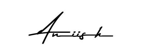 Elevate your brand with a stunning Aniish eSignature. The Asem Kandis PERSONAL USE style provides a balanced, flowing aesthetic for everyday signing. Aniish signature style 9 images and pictures png