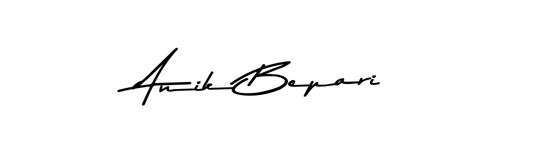 How to make Anik Bepari name signature. Use Asem Kandis PERSONAL USE style for creating short signs online. This is the latest handwritten sign. Anik Bepari signature style 9 images and pictures png