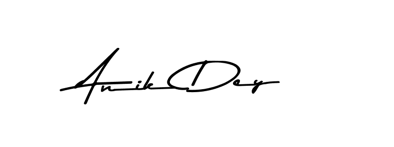 How to make Anik Dey name signature. Use Asem Kandis PERSONAL USE style for creating short signs online. This is the latest handwritten sign. Anik Dey signature style 9 images and pictures png
