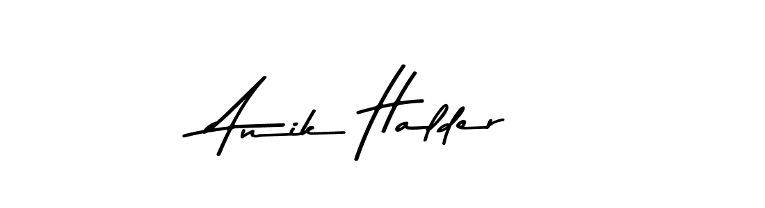 Use a signature maker to create a handwritten signature online. With this signature software, you can design (Asem Kandis PERSONAL USE) your own signature for name Anik Halder. Anik Halder signature style 9 images and pictures png