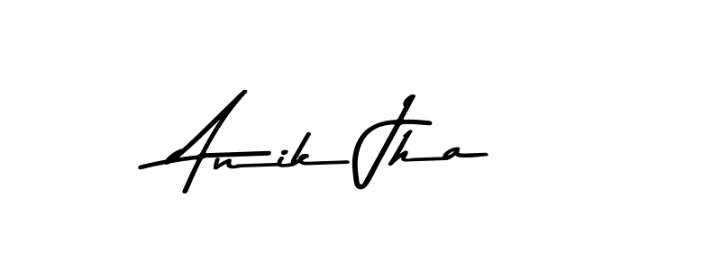 Anik Jha stylish signature style. Best Handwritten Sign (Asem Kandis PERSONAL USE) for my name. Handwritten Signature Collection Ideas for my name Anik Jha. Anik Jha signature style 9 images and pictures png