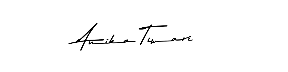 How to make Anika Tiwari name signature. Use Asem Kandis PERSONAL USE style for creating short signs online. This is the latest handwritten sign. Anika Tiwari signature style 9 images and pictures png