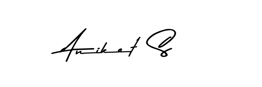 Similarly Asem Kandis PERSONAL USE is the best handwritten signature design. Signature creator online .You can use it as an online autograph creator for name Aniket  S. Aniket  S signature style 9 images and pictures png