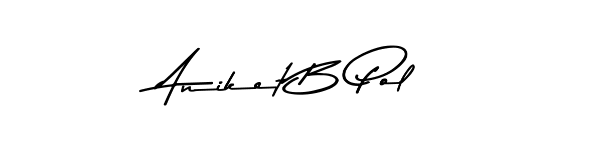 if you are searching for the best signature style for your name Aniket B Pol. so please give up your signature search. here we have designed multiple signature styles  using Asem Kandis PERSONAL USE. Aniket B Pol signature style 9 images and pictures png