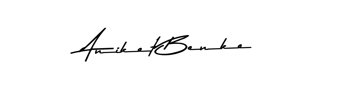 Asem Kandis PERSONAL USE is a professional signature style that is perfect for those who want to add a touch of class to their signature. It is also a great choice for those who want to make their signature more unique. Get Aniket Benke name to fancy signature for free. Aniket Benke signature style 9 images and pictures png