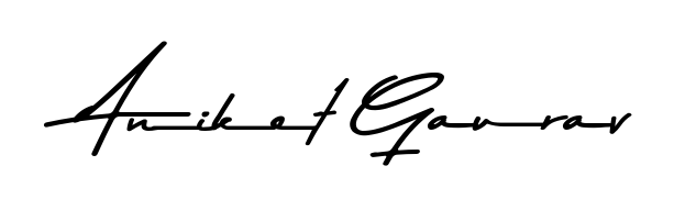 An effortless, minimalist signature concept for Aniket Gaurav using Asem Kandis PERSONAL USE design. Clean lines that look great on any document. Aniket Gaurav signature style 9 images and pictures png