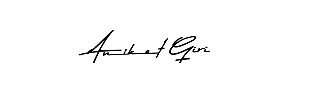 Design your own signature with our free online signature maker. With this signature software, you can create a handwritten (Asem Kandis PERSONAL USE) signature for name Aniket Giri. Aniket Giri signature style 9 images and pictures png