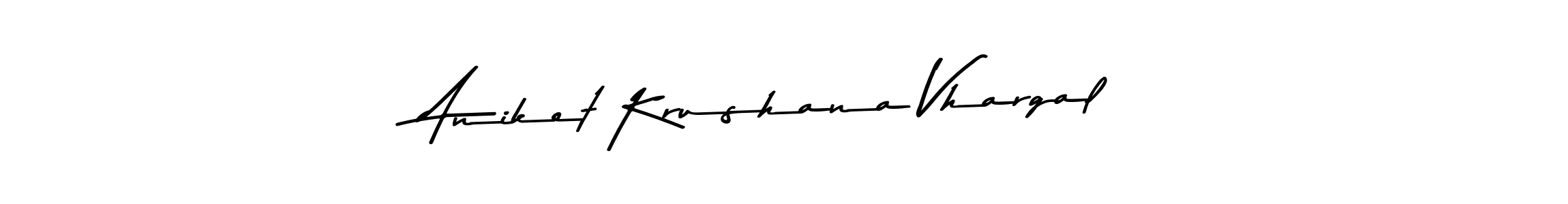 Similarly Asem Kandis PERSONAL USE is the best handwritten signature design. Signature creator online .You can use it as an online autograph creator for name Aniket Krushana Vhargal. Aniket Krushana Vhargal signature style 9 images and pictures png