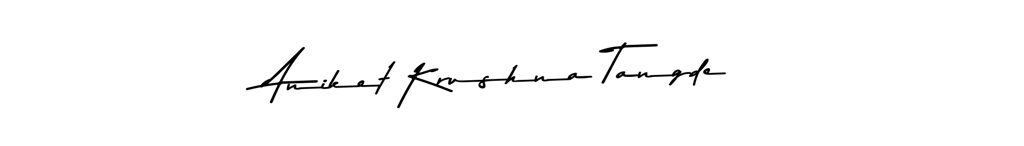 Asem Kandis PERSONAL USE is a professional signature style that is perfect for those who want to add a touch of class to their signature. It is also a great choice for those who want to make their signature more unique. Get Aniket Krushna Tangde name to fancy signature for free. Aniket Krushna Tangde signature style 9 images and pictures png