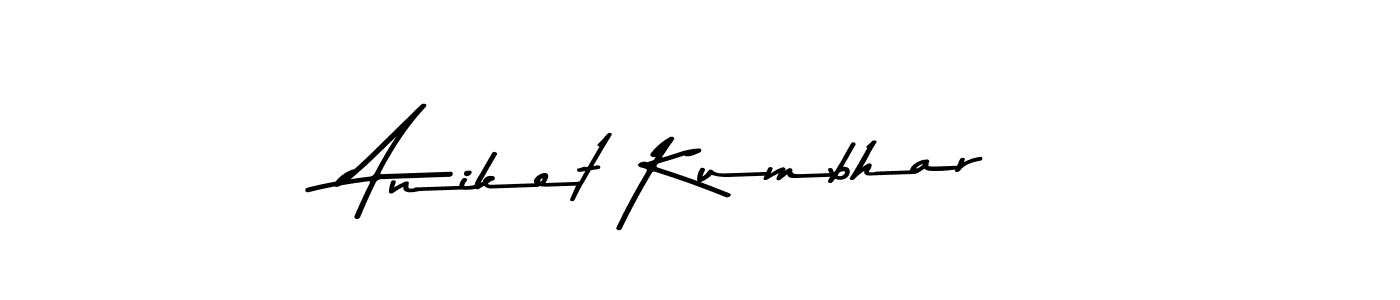 The best way (Asem Kandis PERSONAL USE) to make a short signature is to pick only two or three words in your name. The name Aniket Kumbhar include a total of six letters. For converting this name. Aniket Kumbhar signature style 9 images and pictures png