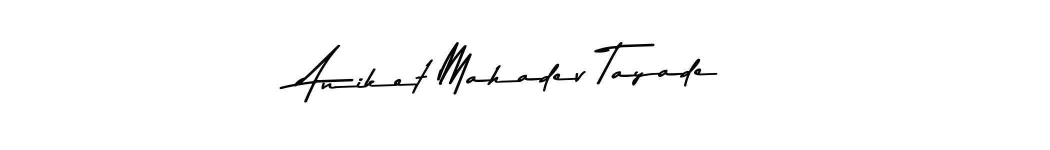 Use a signature maker to create a handwritten signature online. With this signature software, you can design (Asem Kandis PERSONAL USE) your own signature for name Aniket Mahadev Tayade. Aniket Mahadev Tayade signature style 9 images and pictures png