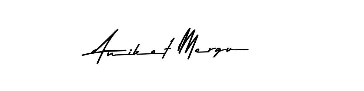 Make a beautiful signature design for name Aniket Mergu. Use this online signature maker to create a handwritten signature for free. Aniket Mergu signature style 9 images and pictures png