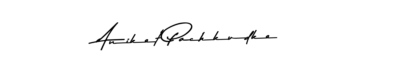 Make a beautiful signature design for name Aniket Pachkudke. With this signature (Asem Kandis PERSONAL USE) style, you can create a handwritten signature for free. Aniket Pachkudke signature style 9 images and pictures png