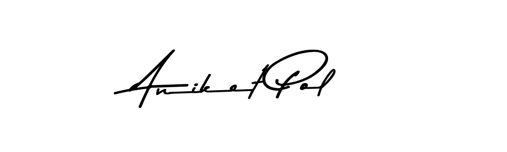 Create a beautiful signature design for name Aniket Pol. With this signature (Asem Kandis PERSONAL USE) fonts, you can make a handwritten signature for free. Aniket Pol signature style 9 images and pictures png
