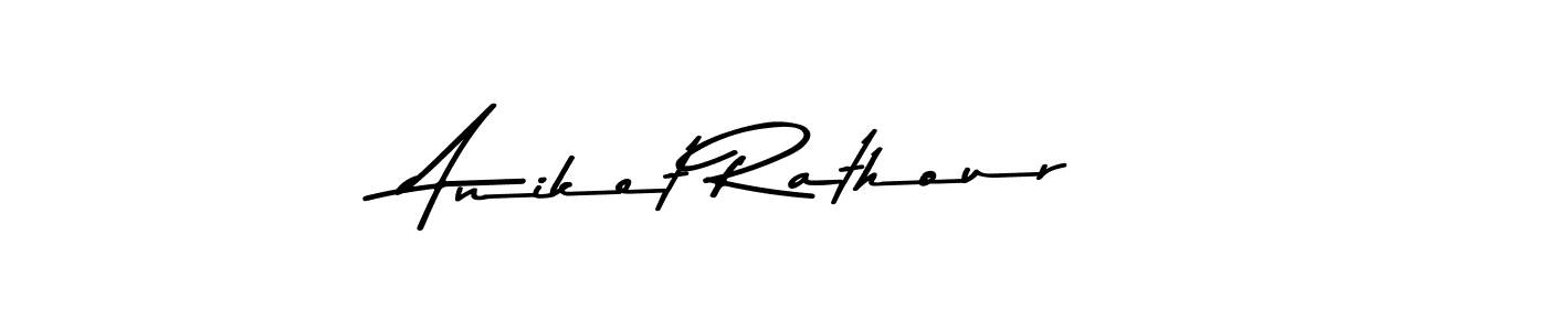 Make a beautiful signature design for name Aniket Rathour. With this signature (Asem Kandis PERSONAL USE) style, you can create a handwritten signature for free. Aniket Rathour signature style 9 images and pictures png