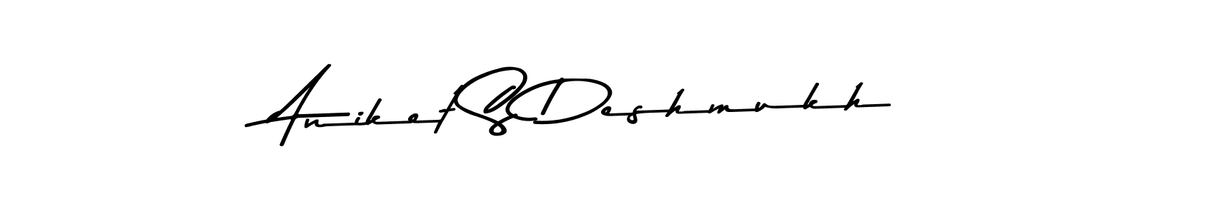 How to make Aniket S Deshmukh signature? Asem Kandis PERSONAL USE is a professional autograph style. Create handwritten signature for Aniket S Deshmukh name. Aniket S Deshmukh signature style 9 images and pictures png