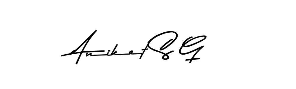 Similarly Asem Kandis PERSONAL USE is the best handwritten signature design. Signature creator online .You can use it as an online autograph creator for name Aniket S G. Aniket S G signature style 9 images and pictures png