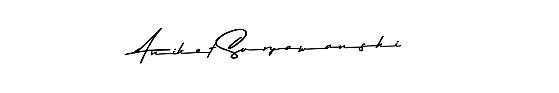 Create a beautiful signature design for name Aniket Suryawanshi. With this signature (Asem Kandis PERSONAL USE) fonts, you can make a handwritten signature for free. Aniket Suryawanshi signature style 9 images and pictures png