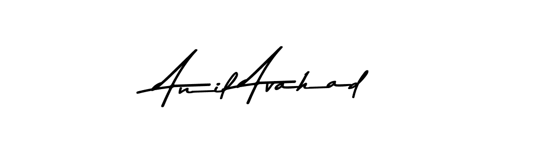 Create a beautiful signature design for name Anil Avahad. With this signature (Asem Kandis PERSONAL USE) fonts, you can make a handwritten signature for free. Anil Avahad signature style 9 images and pictures png