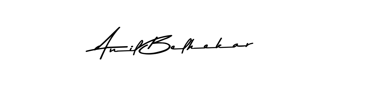 Anil Belhekar stylish signature style. Best Handwritten Sign (Asem Kandis PERSONAL USE) for my name. Handwritten Signature Collection Ideas for my name Anil Belhekar. Anil Belhekar signature style 9 images and pictures png