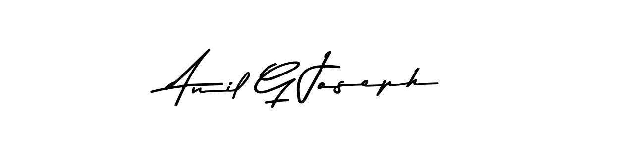 Design your own signature with our free online signature maker. With this signature software, you can create a handwritten (Asem Kandis PERSONAL USE) signature for name Anil G Joseph. Anil G Joseph signature style 9 images and pictures png