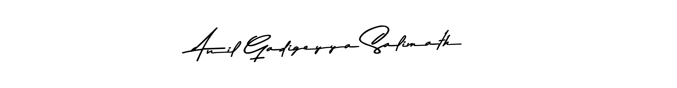Make a beautiful signature design for name Anil Gadigeyya Salimath. With this signature (Asem Kandis PERSONAL USE) style, you can create a handwritten signature for free. Anil Gadigeyya Salimath signature style 9 images and pictures png