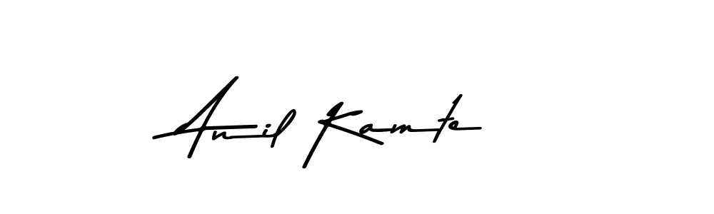 How to make Anil Kamte name signature. Use Asem Kandis PERSONAL USE style for creating short signs online. This is the latest handwritten sign. Anil Kamte signature style 9 images and pictures png