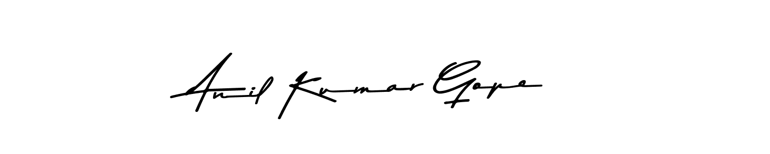 Use a signature maker to create a handwritten signature online. With this signature software, you can design (Asem Kandis PERSONAL USE) your own signature for name Anil Kumar Gope. Anil Kumar Gope signature style 9 images and pictures png