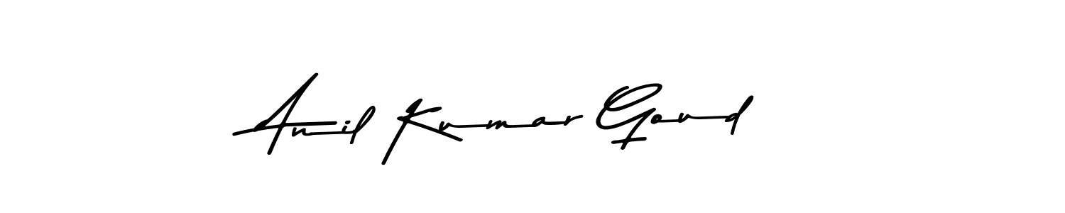 Create a beautiful signature design for name Anil Kumar Goud. With this signature (Asem Kandis PERSONAL USE) fonts, you can make a handwritten signature for free. Anil Kumar Goud signature style 9 images and pictures png