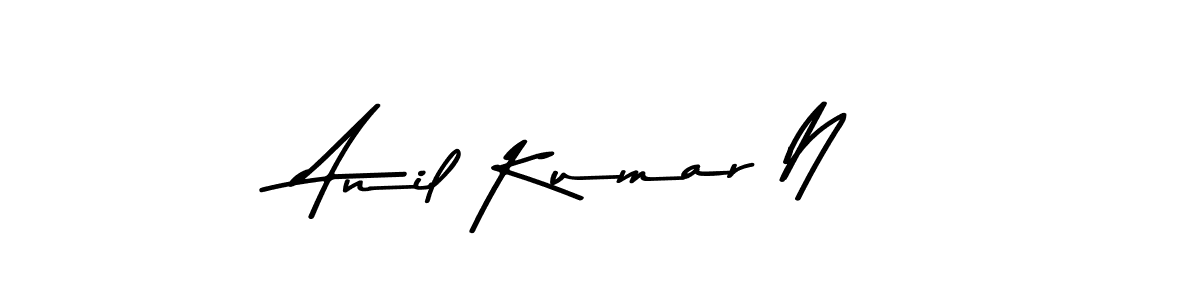 Asem Kandis PERSONAL USE is a professional signature style that is perfect for those who want to add a touch of class to their signature. It is also a great choice for those who want to make their signature more unique. Get Anil Kumar N name to fancy signature for free. Anil Kumar N signature style 9 images and pictures png
