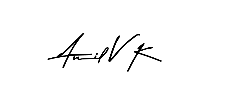 This is the best signature style for the Anil V K name. Also you like these signature font (Asem Kandis PERSONAL USE). Mix name signature. Anil V K signature style 9 images and pictures png