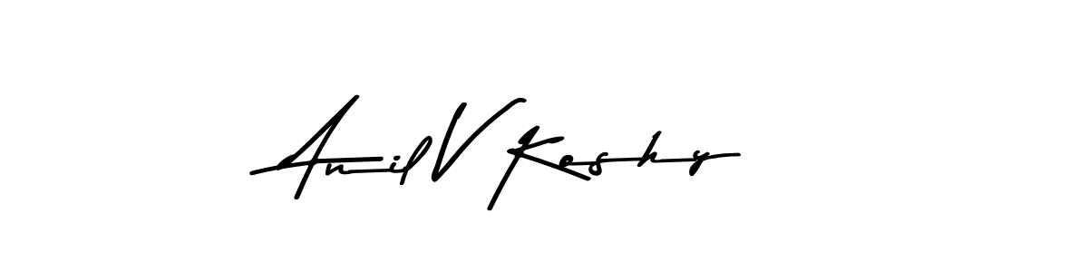 if you are searching for the best signature style for your name Anil V Koshy. so please give up your signature search. here we have designed multiple signature styles  using Asem Kandis PERSONAL USE. Anil V Koshy signature style 9 images and pictures png